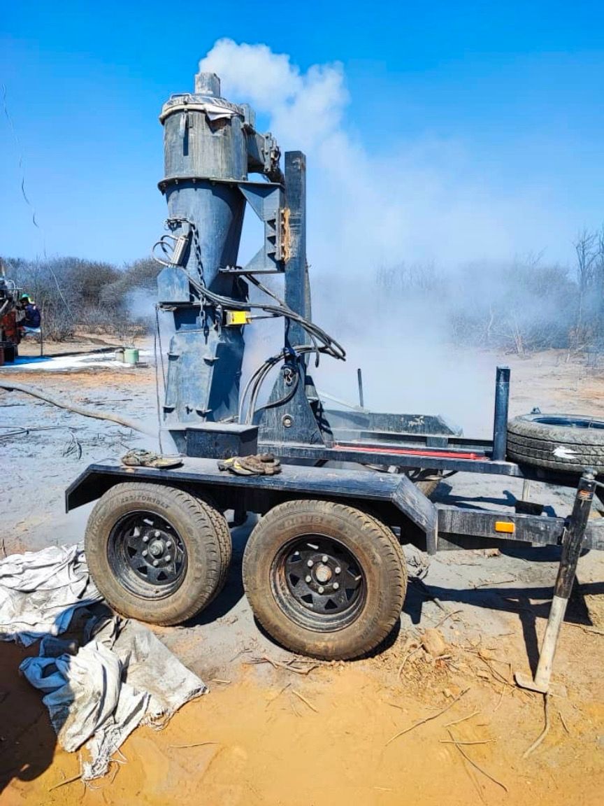 Rig equipment supporting Musa Minerals field operations